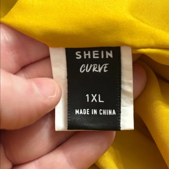 SHEIN Mustard Long Sleeve Dress - Picture 6 of 7